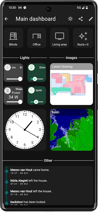 Updated dashboard darkmode